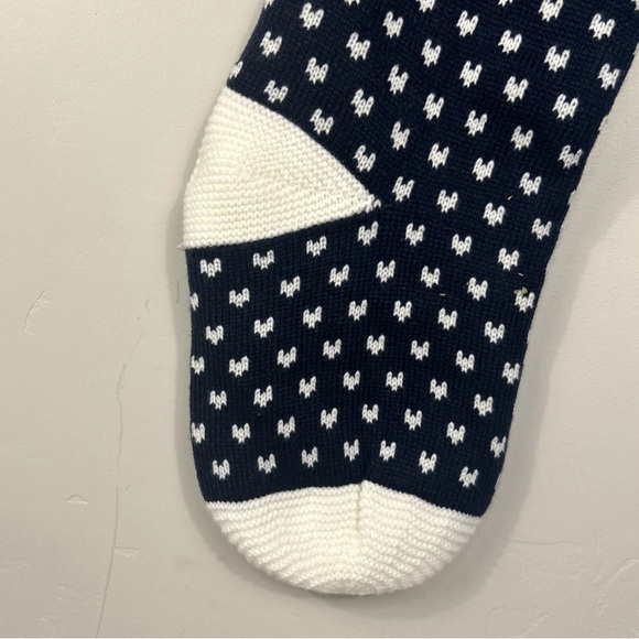 L.L. Bean Navy and Cream Holiday Stocking - Picture 3 of 7